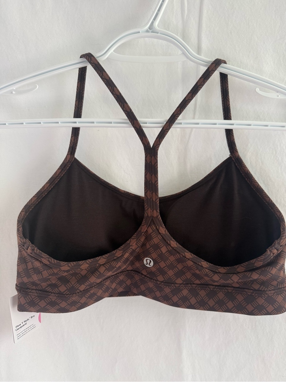 NWT Lululemon Flow Y Bra Nulu Light Supported Jacquard - Size 10 A-C Cup - Picture 2 of 4